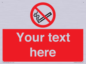 Custom No E-cigarettes / Vaping Sign